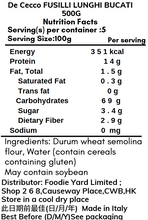 將圖片載入圖庫檢視器 長意粉| QQ麵 意大利捲捲公仔麵 旋風長意粉 Fusilli Lunghi Bucanti - 500g 【限量、先到先得】