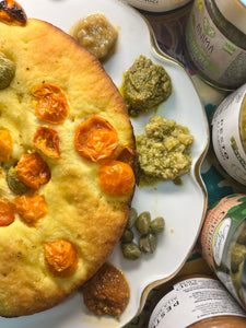 Focaccia ⭐️香草麵包 配車厘茄和橄欖 with tomatoes & olives - 250g [🧊急凍]