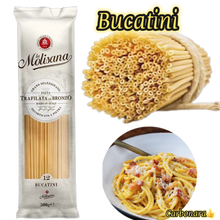 將圖片載入圖庫檢視器 【長意粉】Bucatini | 吸管意粉 - 500g

