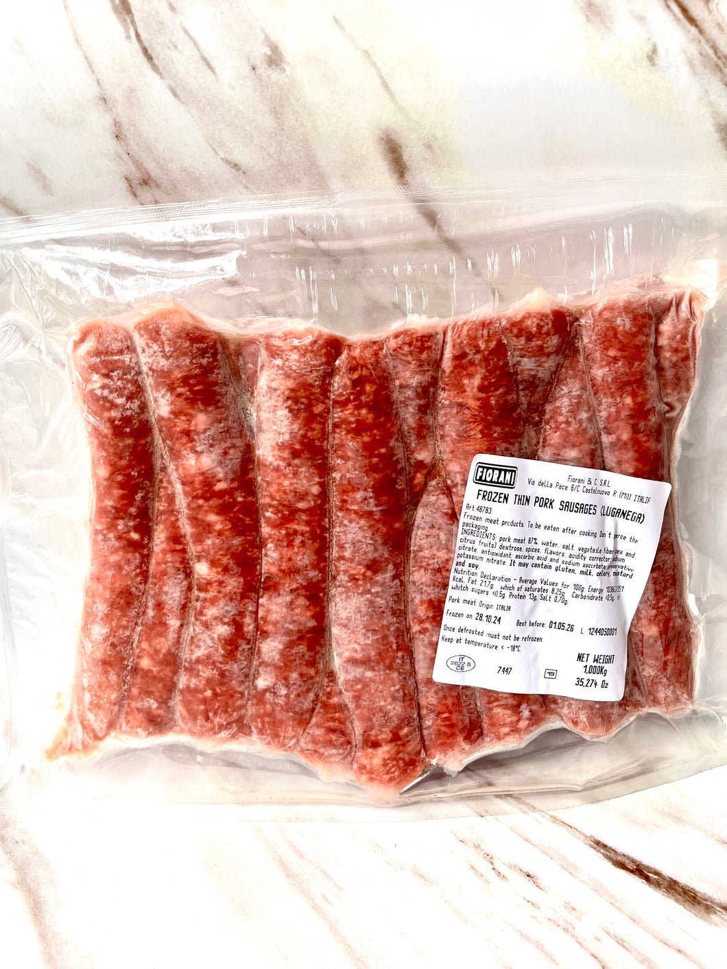 🥓 Sausage 意大利豬肉腸 【🧊急凍 1kg 】[可煎 / 焗 / 燒烤 / 氣炸]