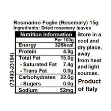將圖片載入圖庫檢視器 🌿 Rosemary 迷迭香草 Rosmarino Foglie  - 15g
