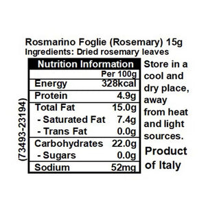 🌿 Rosemary 迷迭香草 Rosmarino Foglie  - 15g