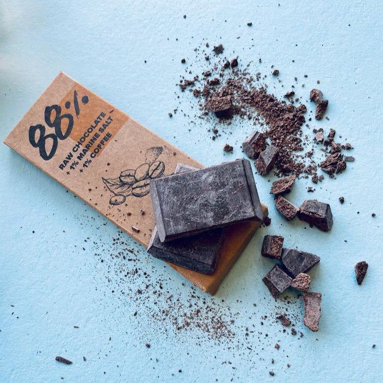 🍫88% Chocolate + COFFEE 咖啡☕【低糖無奶 健康之選 • 可可味超重系列】- 50g